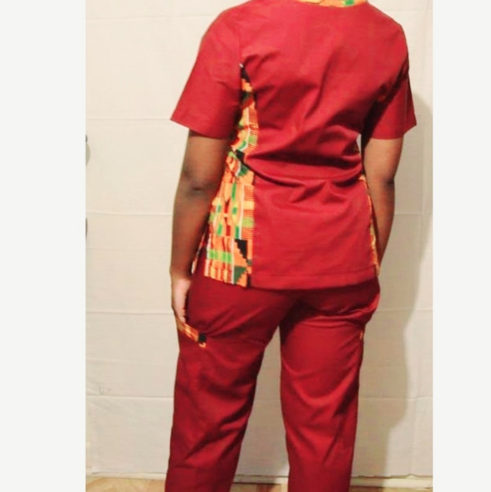 3 Piece Set: Sankofa Medical Scrubs--RARE, hard to find, esp complete set. S/L
